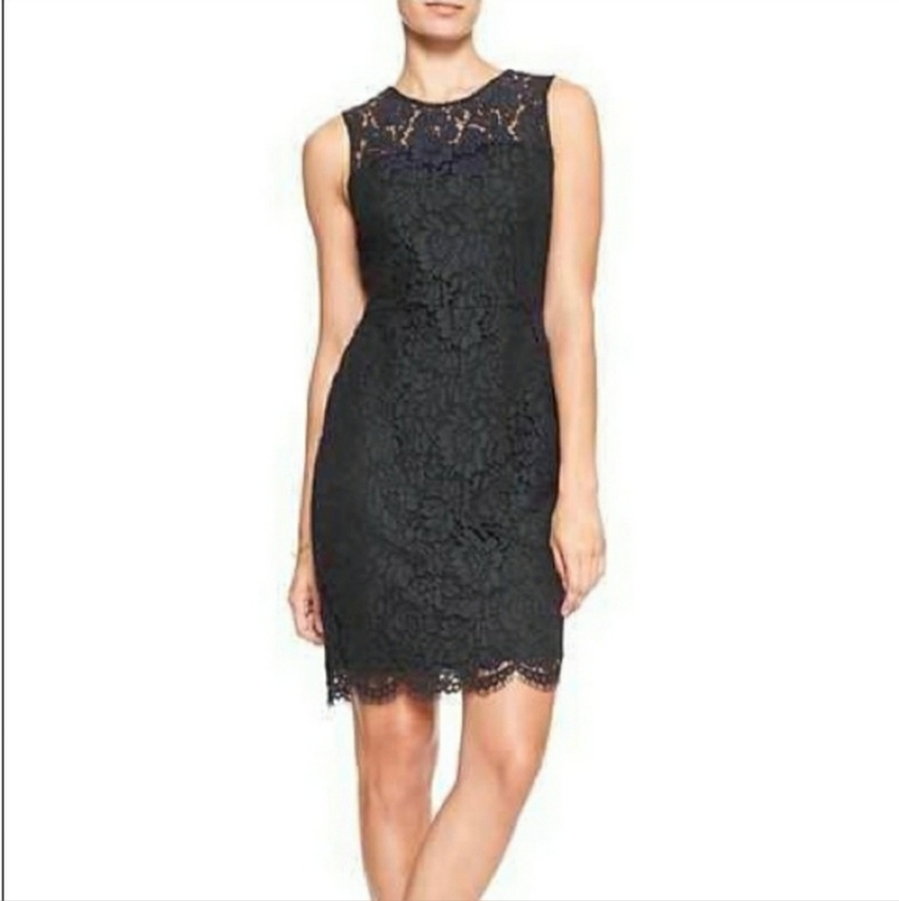 Banana Republic Lace Dress Womens